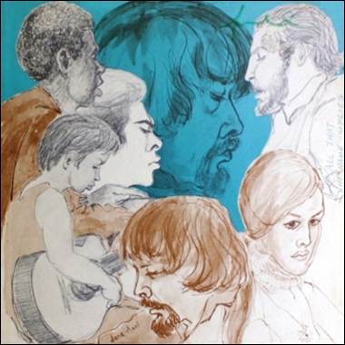 A group of people with different faces
Description automatically generated