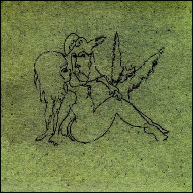 A drawing of a person and a bird
Description automatically generated