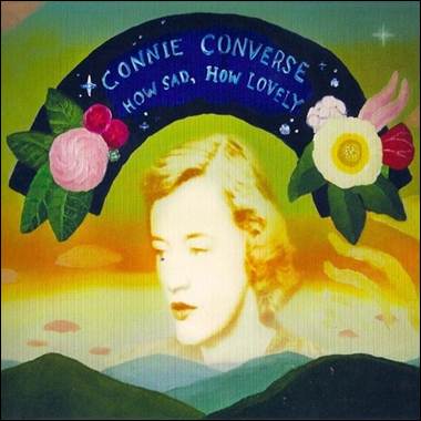 A painting of a person with flowers and a rainbow

Description automatically generated