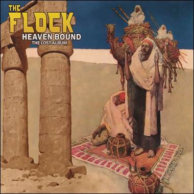 A painting of a person standing on a rug in front of a pair of pillars
Description automatically generated