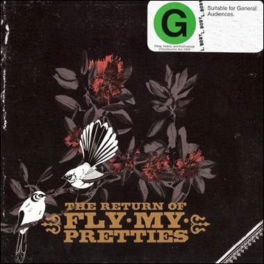 A black cover with white birds and flowers
Description automatically generated