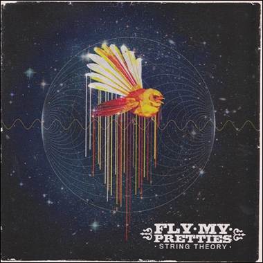 A bird with colorful feathers and lines in the middle of a circle
Description automatically generated