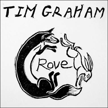 A black and white drawing of a fox and a rabbit
Description automatically generated