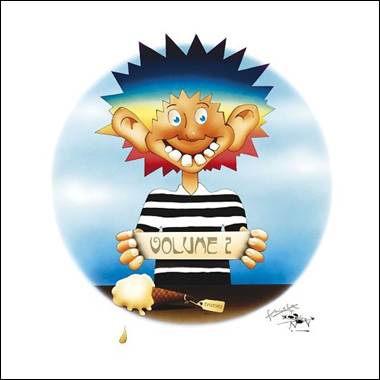 A cartoon of a person holding a sign

Description automatically generated