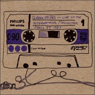 A cassette tape drawing on cardboard
Description automatically generated