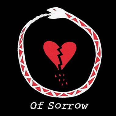 A red and white snake with a broken heart

Description automatically generated