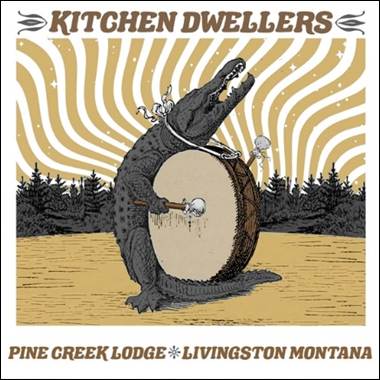 A crocodile with a drum
Description automatically generated