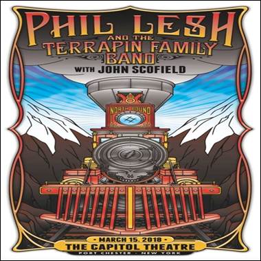 A poster with a train on it

Description automatically generated