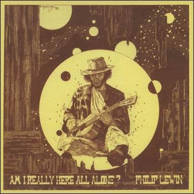 A person sitting on a rock with a guitar
Description automatically generated