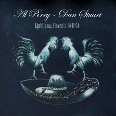 A black background with two roosters and a hat

Description automatically generated