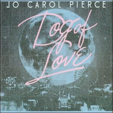 A moon and cityscape with pink writing
Description automatically generated