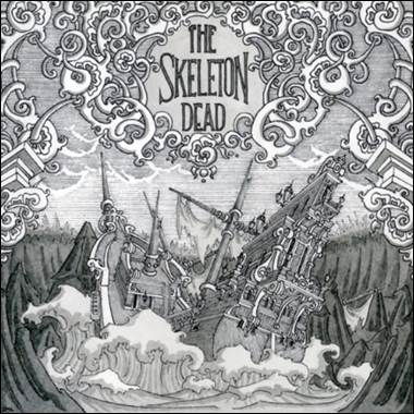 A black and white drawing of a ship in the sea
Description automatically generated