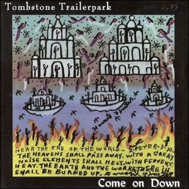 A poster with a drawing of a castle and fire
Description automatically generated