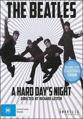 A movie cover with a group of men jumping

Description automatically generated